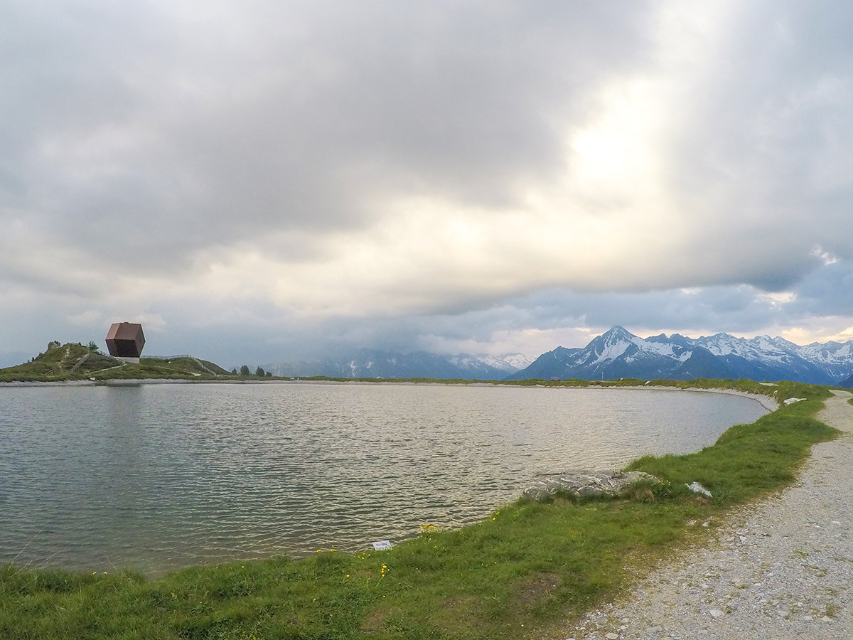 Moody weather on Panoramaweg Penken Hike in Mayrhofen, Zillertal Valley, Austria