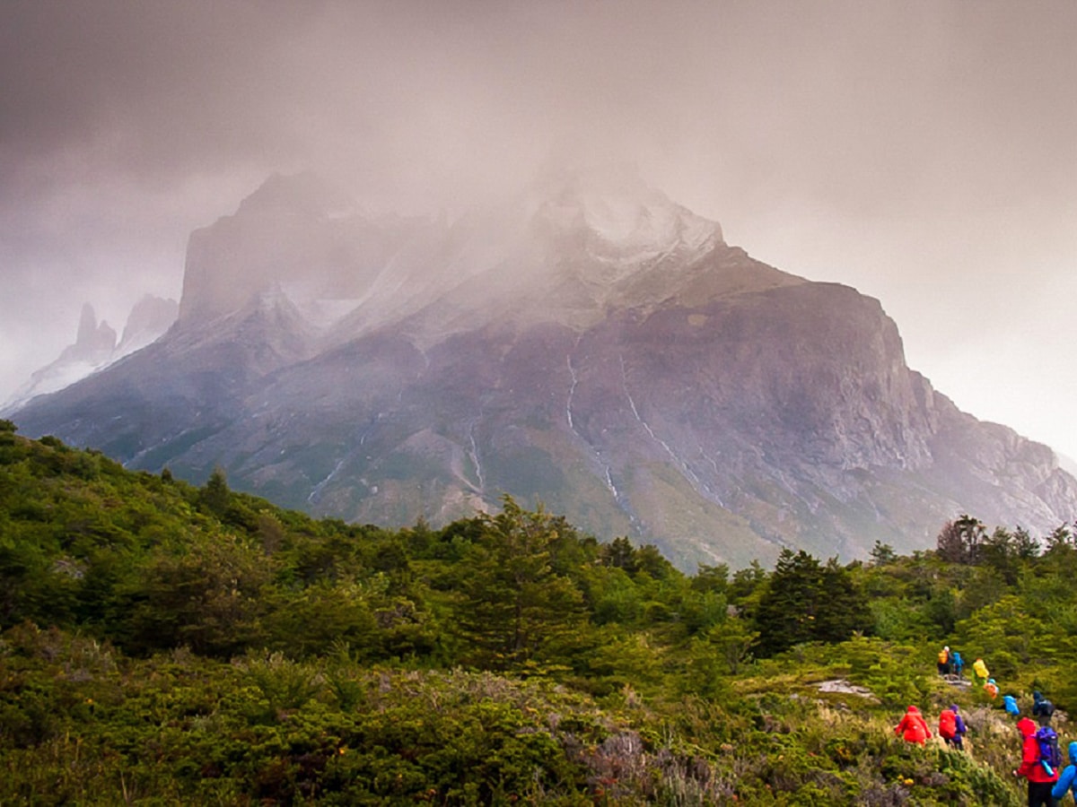 Hiking in older age on Los Cuernos in Torres del Paine National Park