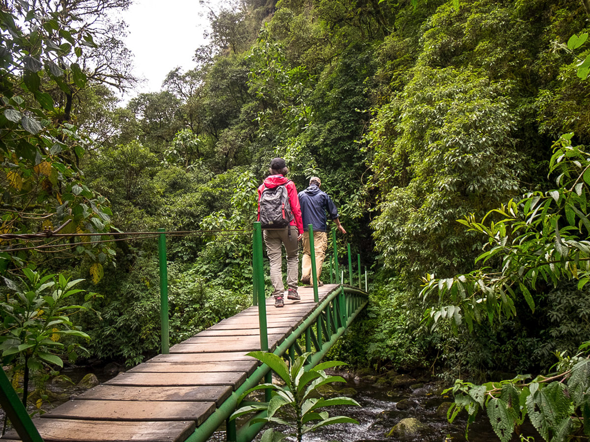 Hiking in older age on Cascada Condor Machay trail