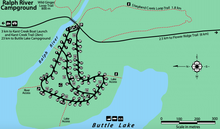 Ralph River Campground is a great place to stay in a camping trip to Strathcona Provincial Park in British Columbia