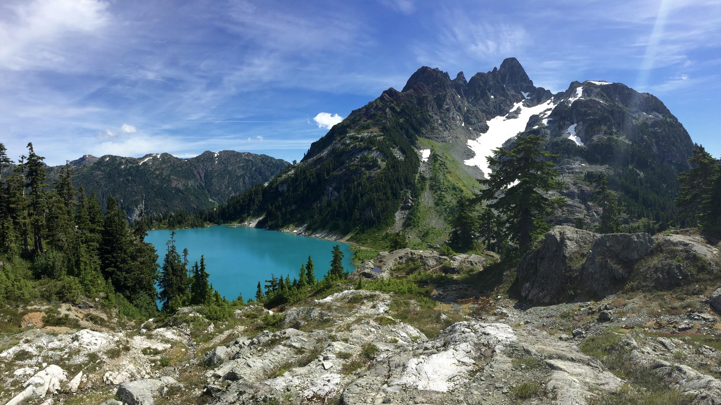 Cream Lake on a camping trip to Strathcona Provincial Park in BC