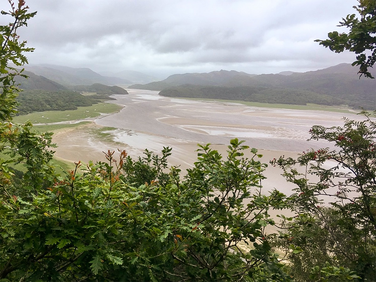 Afon Mawddach estuary on Barmouth Panorama hike in Snowdonia, Wales