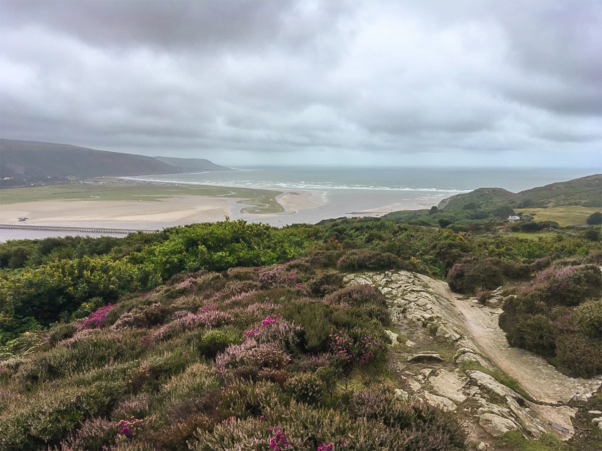 Barmouth Panorama hike in Snowdonia has beautiful views of Afon Mawddach Estuary