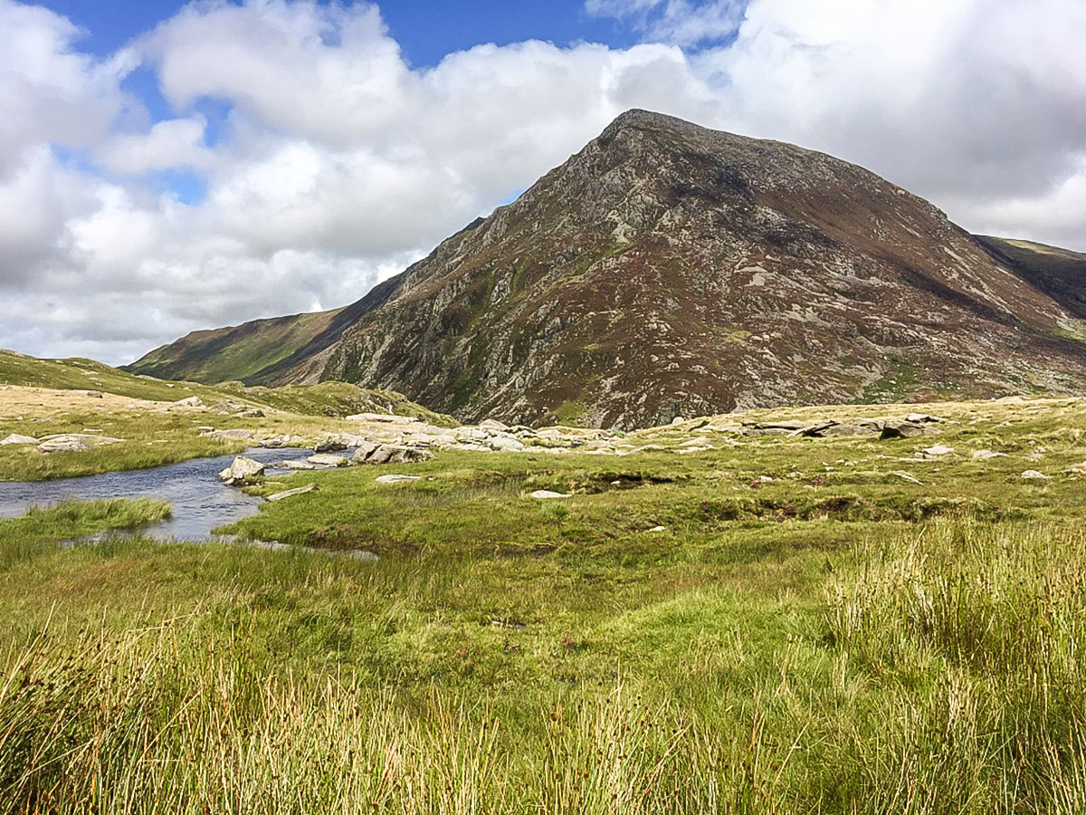 Pen yr Ole Wen on Cwm Idwal walk in Snowdonia National Park, Wales