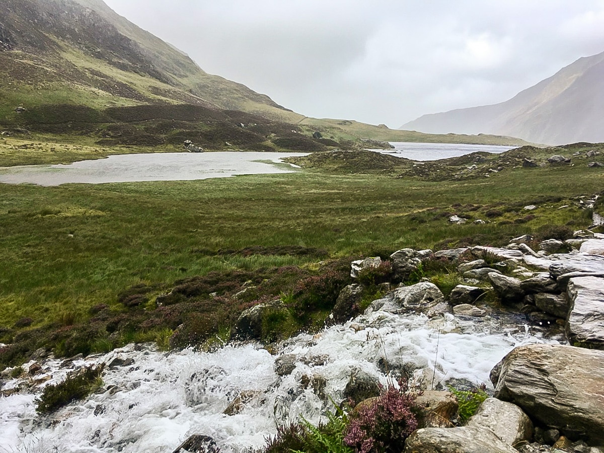 Beautiful scenery on Cwm Idwal walk in Snowdonia, Wales