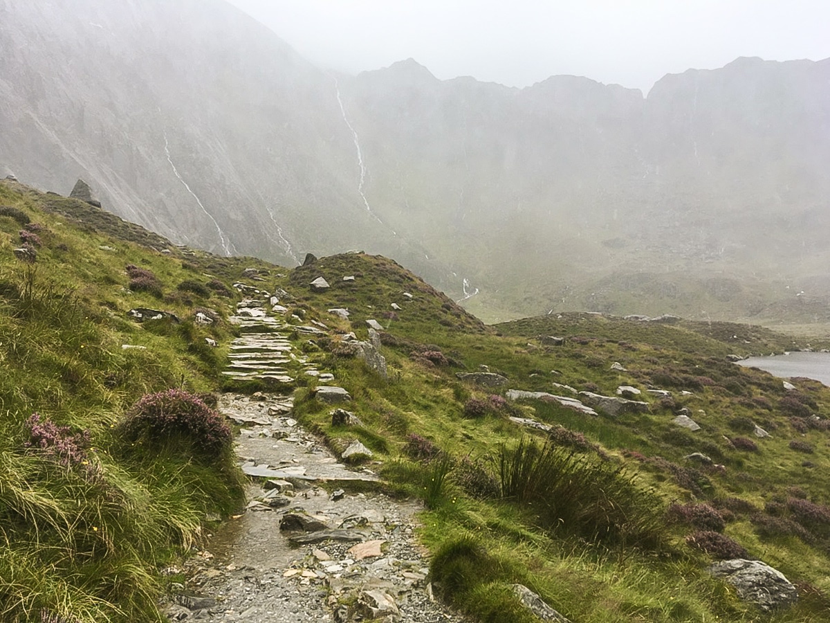 Glyder Fawr on Cwm Idwal walk in Snowdonia, United Kingdom