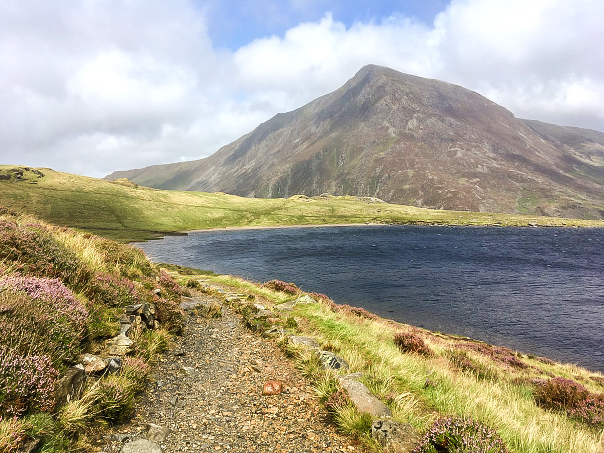 East shore of Llyn Idwal on Cwm Idwal walk in Snowdonia, Wales