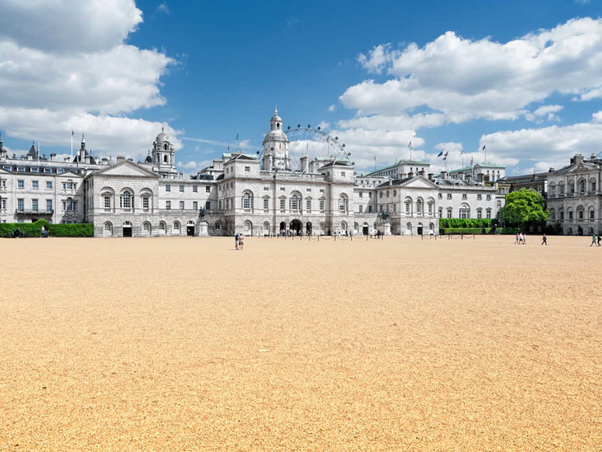 Horse Guards Parade on Waterloo to Westminster walking tour in London, England