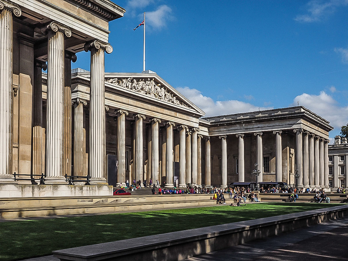 British Museum on Baker Street, Regents Park, Fitzrovia and the British Museum walking tour in London, England