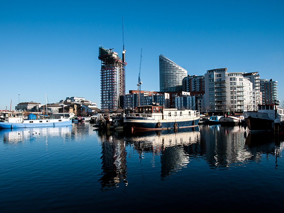 London's Docklands on Greenwich to The Tower via Canary Wharf and the Thames walking tour in London, England