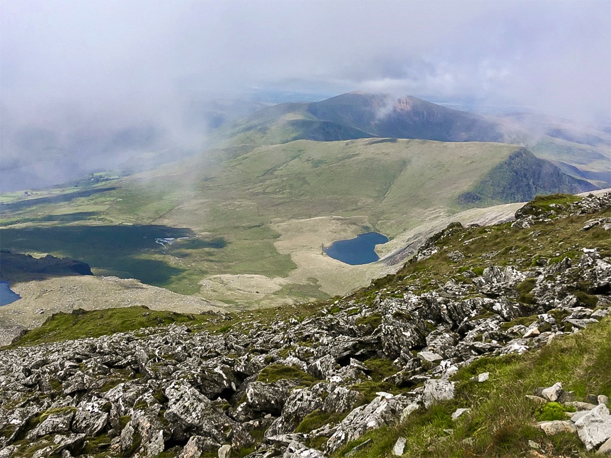 Snowdon via Pyg Track and Miner’s Track hike in Snowdonia has beautiful views from the top