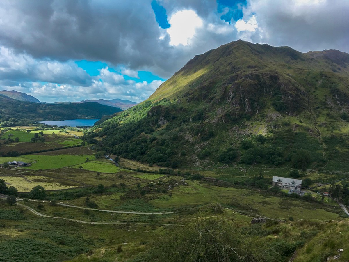 Galt y Wenallt on Snowdon via the Watkin hike in Snowdonia, Wales