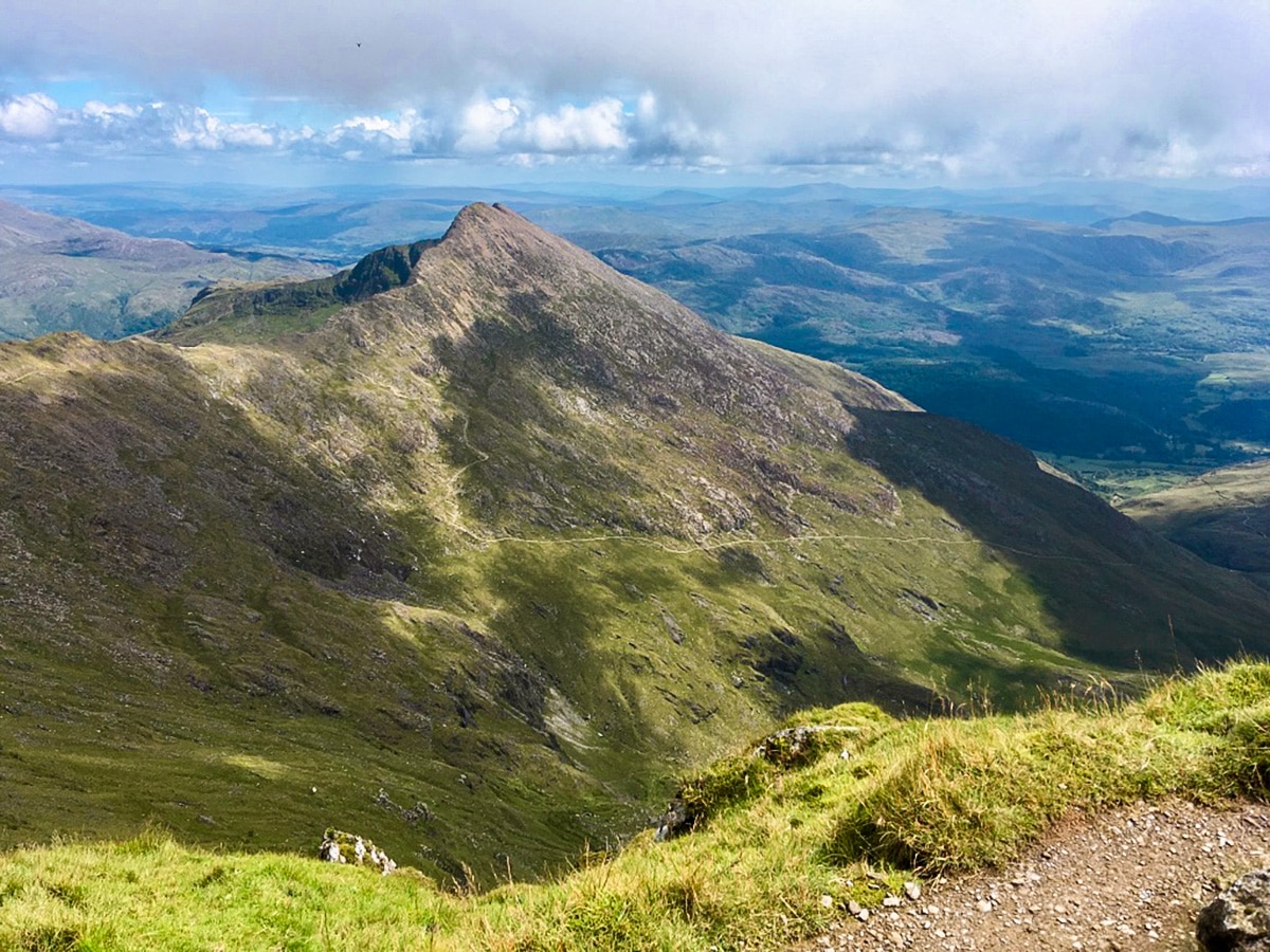 Crib Goch on Snowdon via the Watkin hike in Snowdonia, Wales