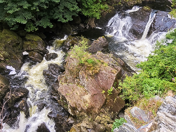 Great scenery on Swallow Falls hike in Snowdonia National Park in Wales
