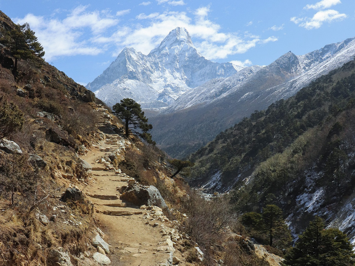 Trekking to Dingboche on Mount Everest Base Camp Trek