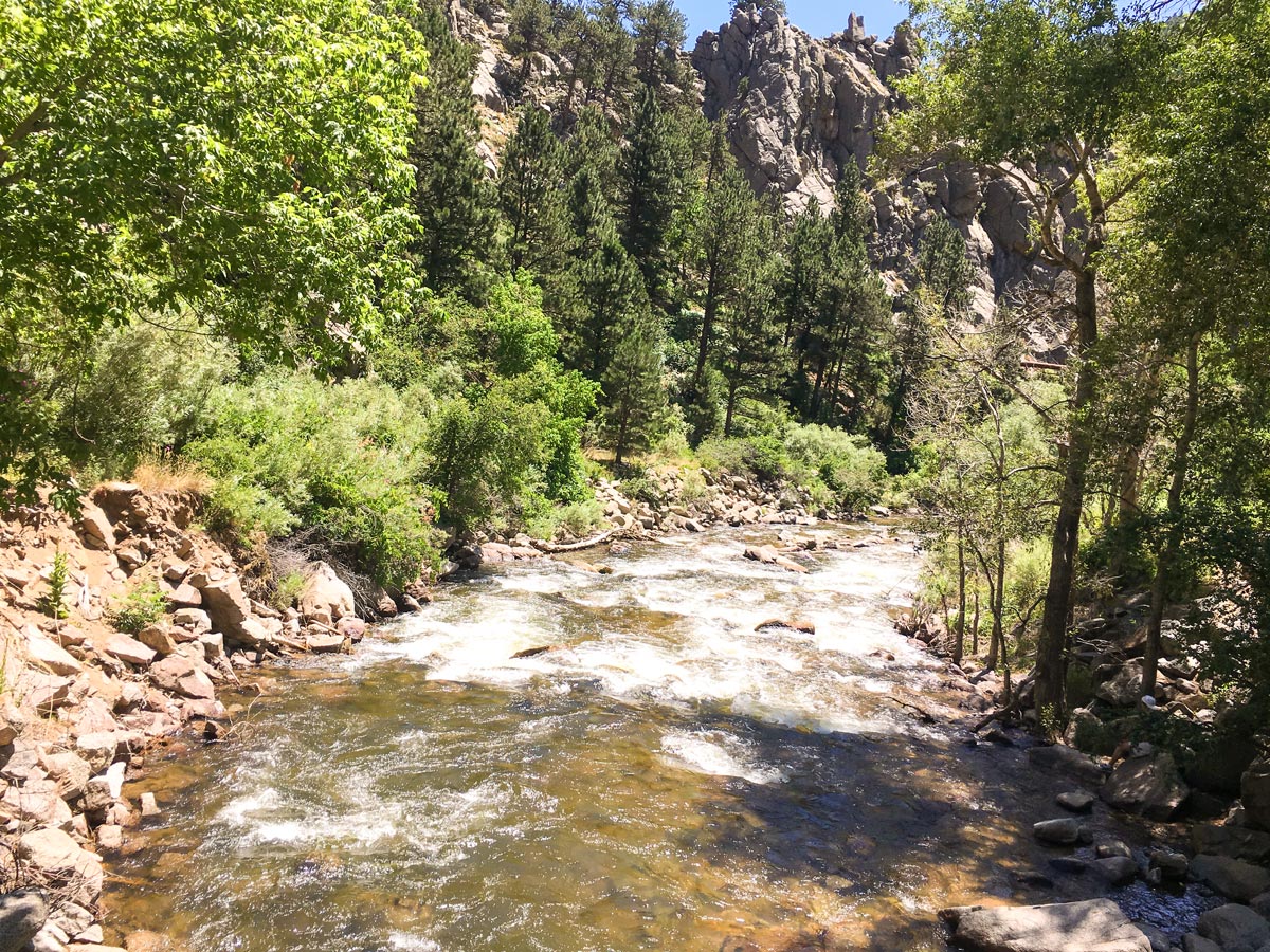 Creek of Boulder Creek Trail road biking route in Boulder, Colorado