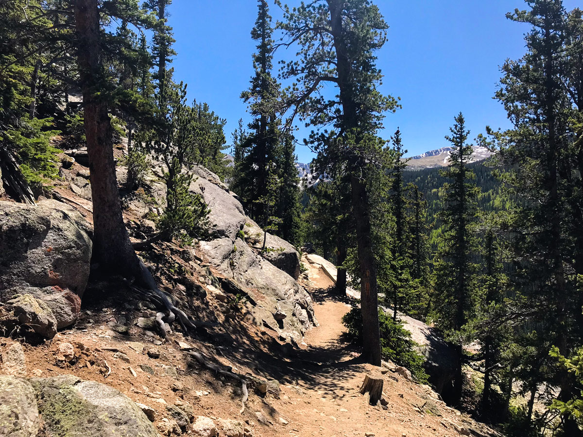 Trail of Chicago Lakes hike near Denver, Colorado