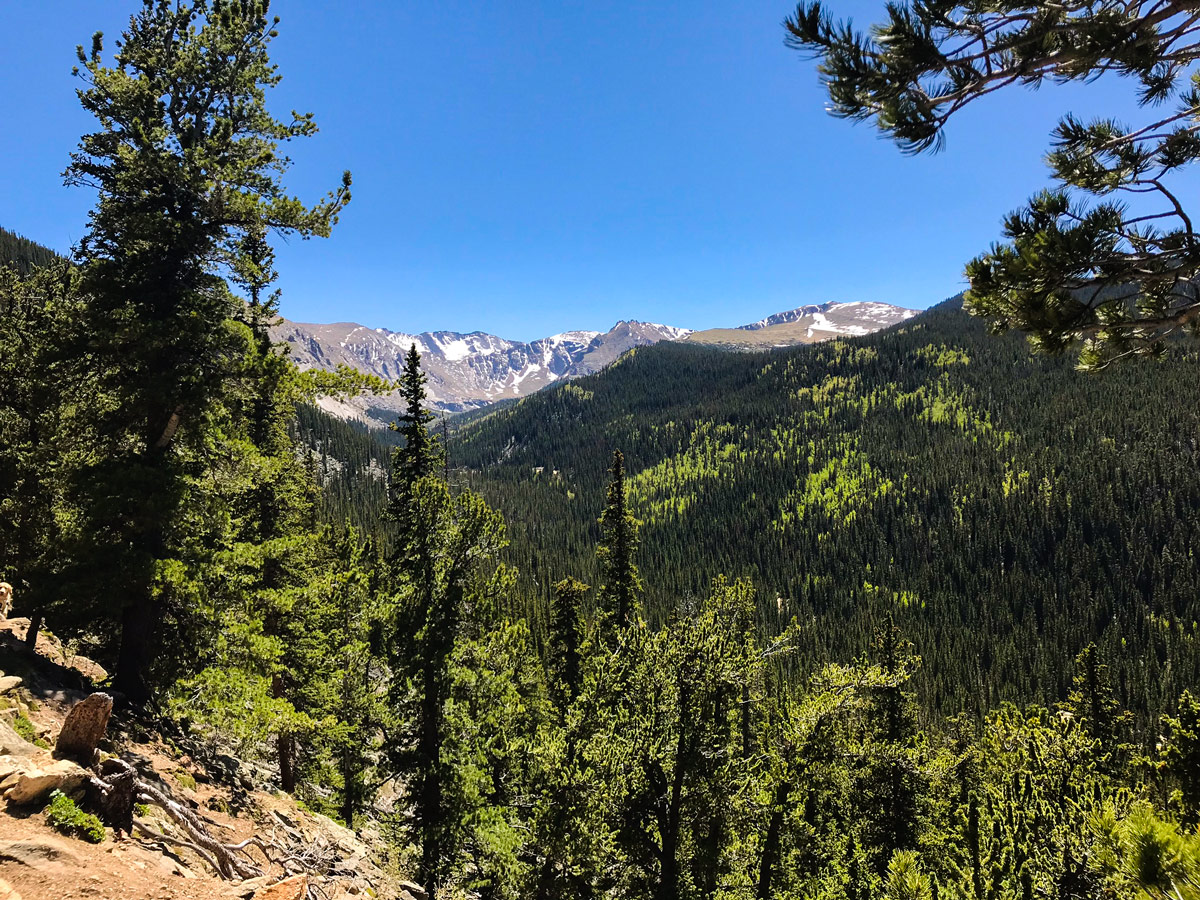 Chicago Lakes hike near Denver has beautiful valley views