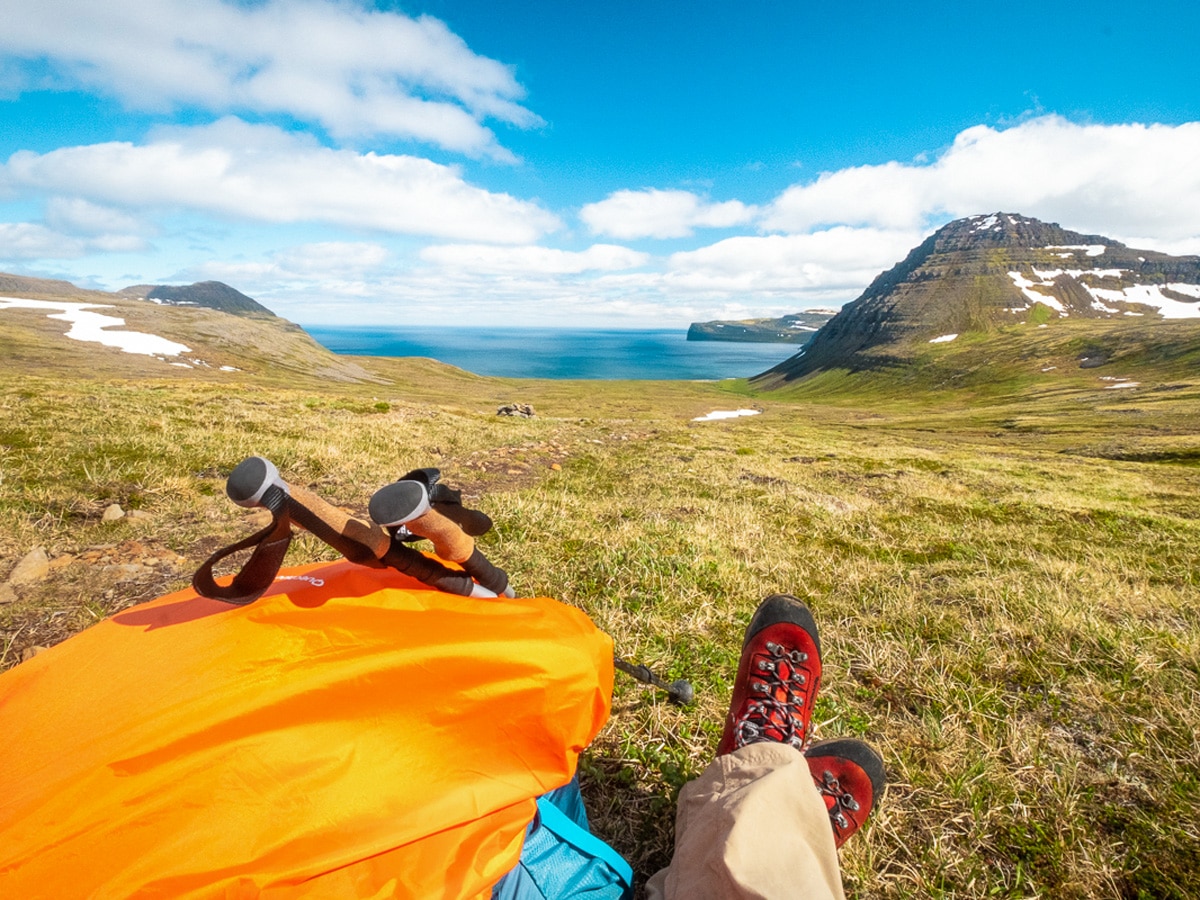 Lisa Germany chilling in Hornstrandir in Iceland