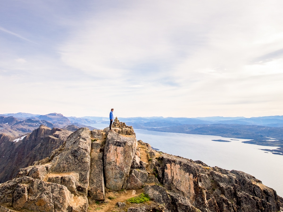 Remote Nasaasaaq Mountain on a Lisa Germany's trek in West Greenland