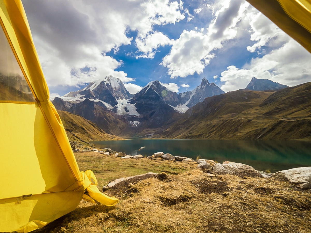 Beautiful views on a trek to Huayhuash in Peru