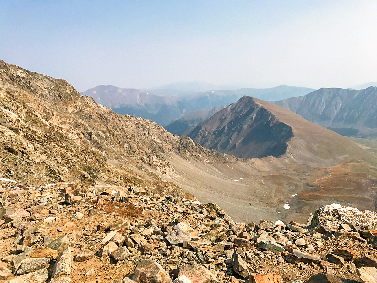 Grays Peak and Torreys Peak hike near Denver has beautiful views