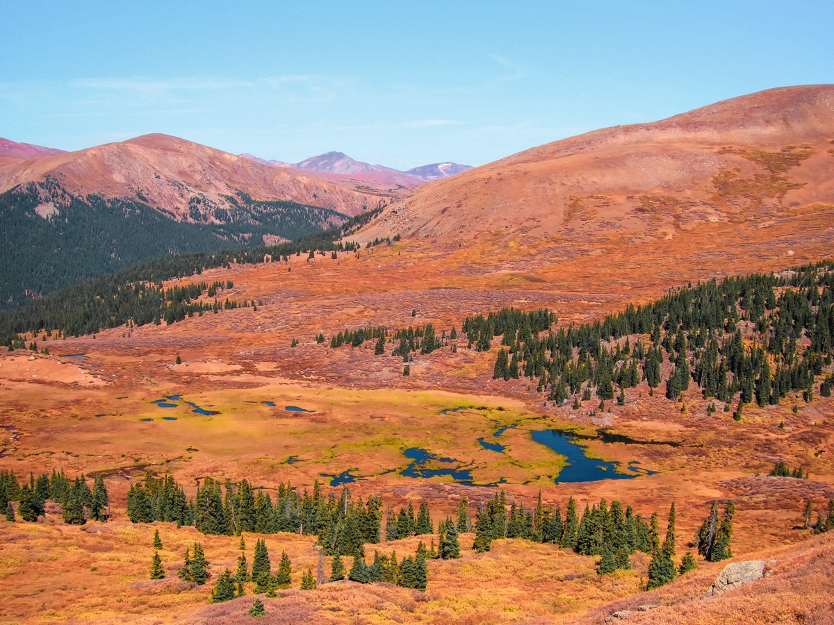 Beautiful colours on Mount Bierstadt hike near Denver, Colorado