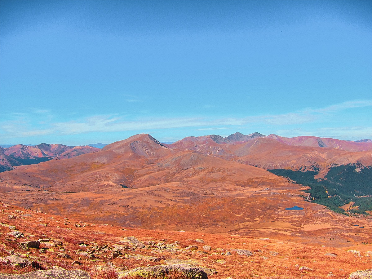 Stunning panoramas on Mount Bierstadt hike in Denver, Colorado