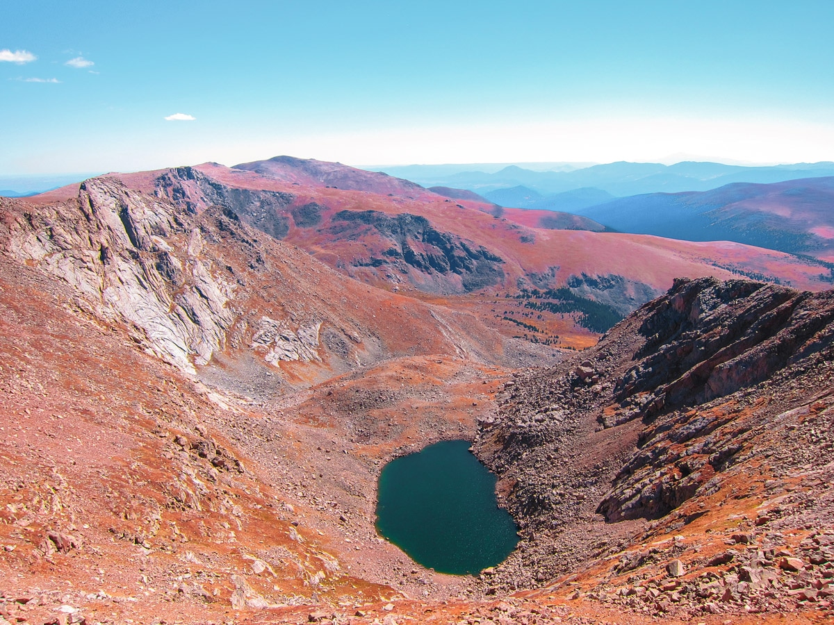 Small tarn on Mount Bierstadt hike in Denver, Colorado