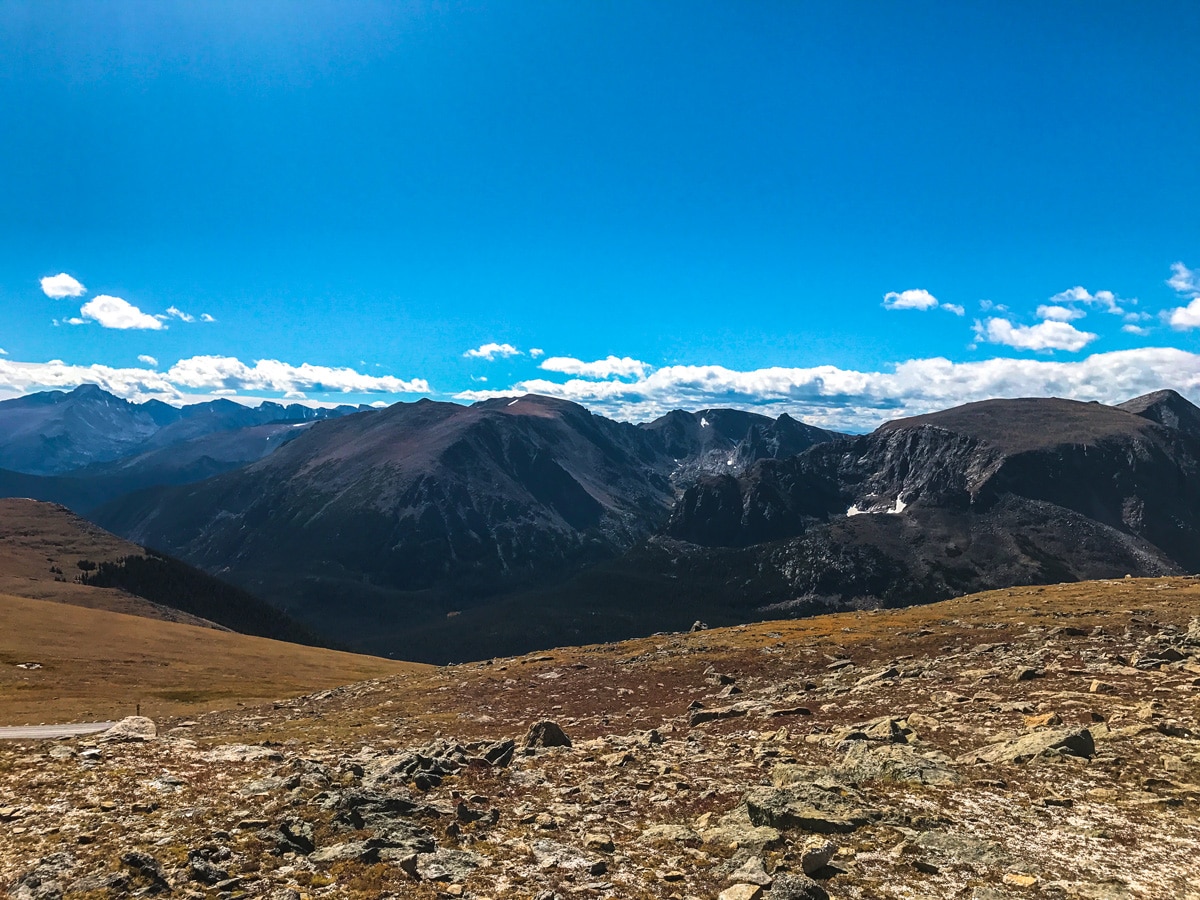Trail Ridge Road hike in Rocky Mountain National Park has amazing views