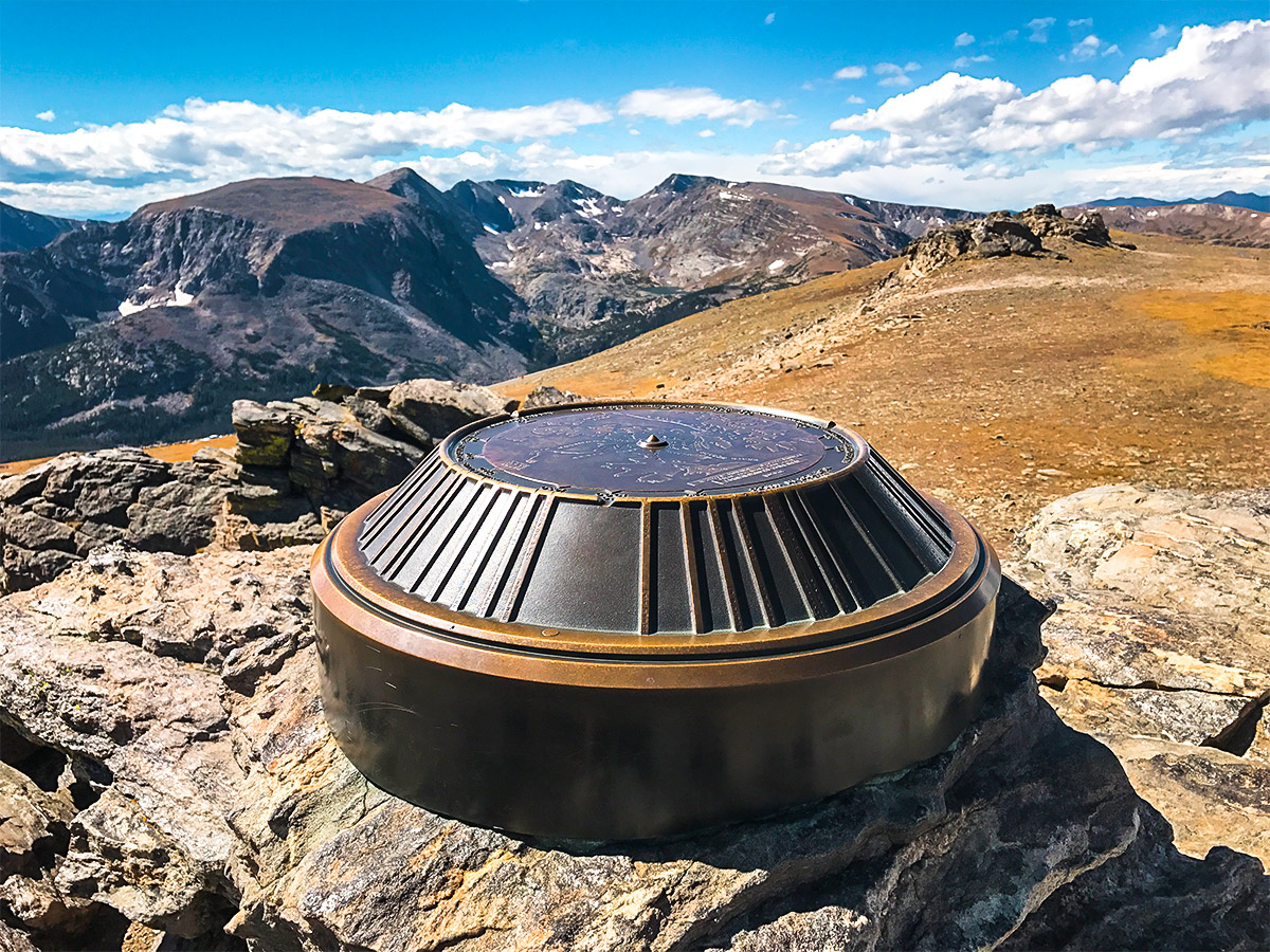 Walking on Trail Ridge Road hike in Rocky Mountain National Park, Colorado