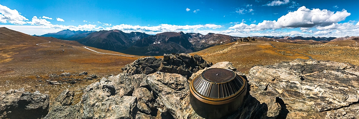 Expansive views on Trail Ridge Road hike in Rocky Mountain National Park, Colorado