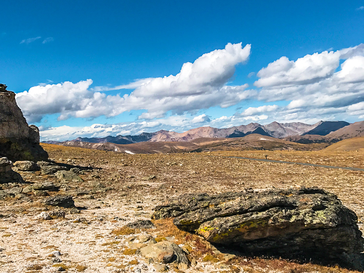 Plateau on Trail Ridge Road hike in Rocky Mountain National Park, Colorado