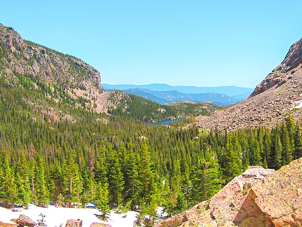 Hiking routes in Rocky Mountain National Park, Colorado