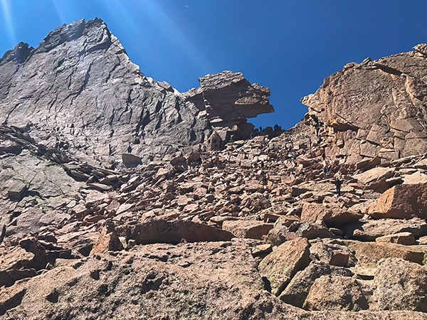 Longs Peak scramble in Rocky Mountain National Park