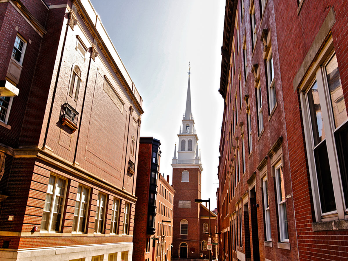 Old North Church on Freedom Trail walking tour in Boston