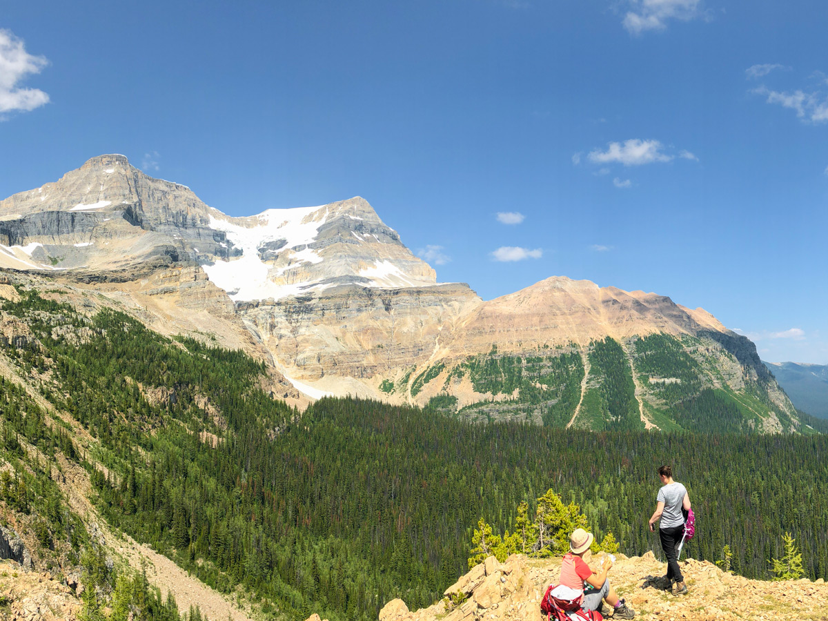 Scenery on Ball Pass to Shadow Lake backpacking trail in Kootenays National Park