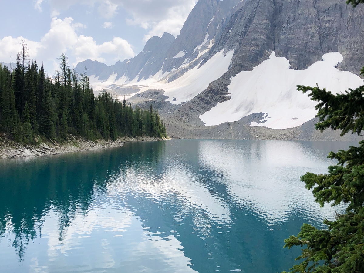 Floe Lake hike in Kootenay National Park leads through a beautiful trail with amazing scenery