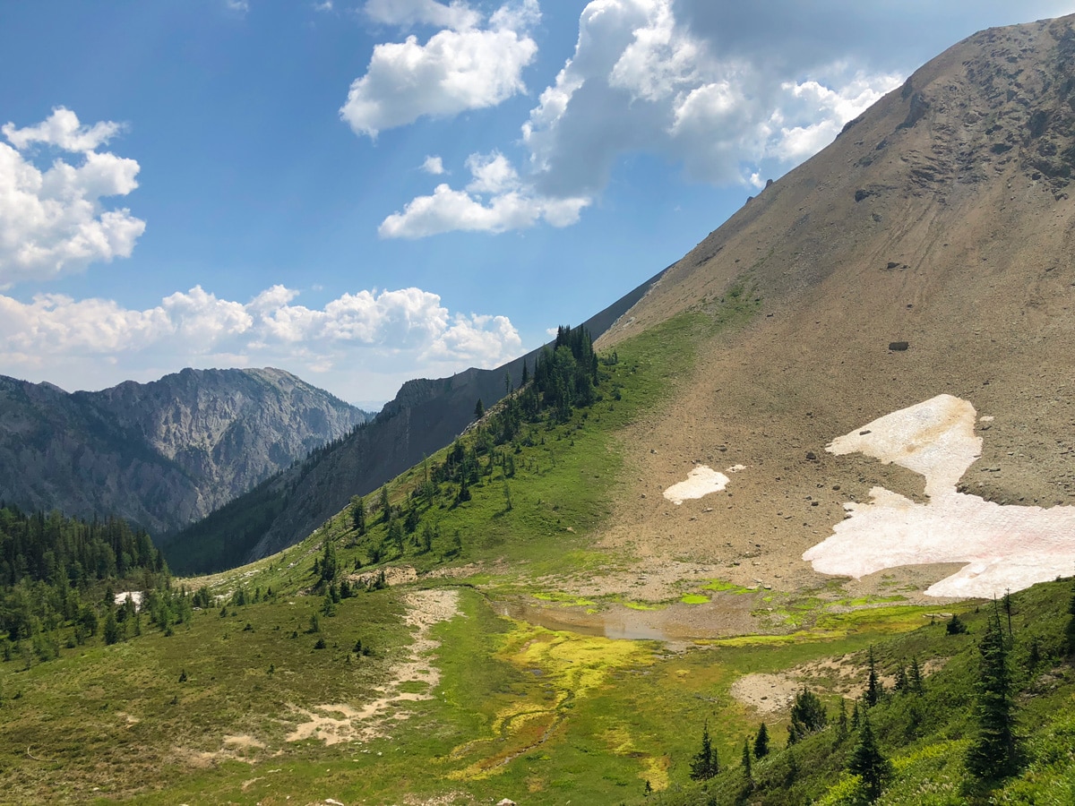 Amazing scenery on Kindersley-Sinclair Loop hike in Kootenay National Park