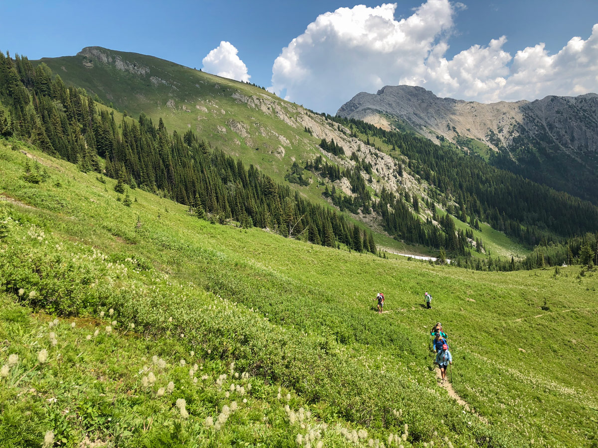 Trail of Kindersley-Sinclair Loop hike in Kootenay National Park