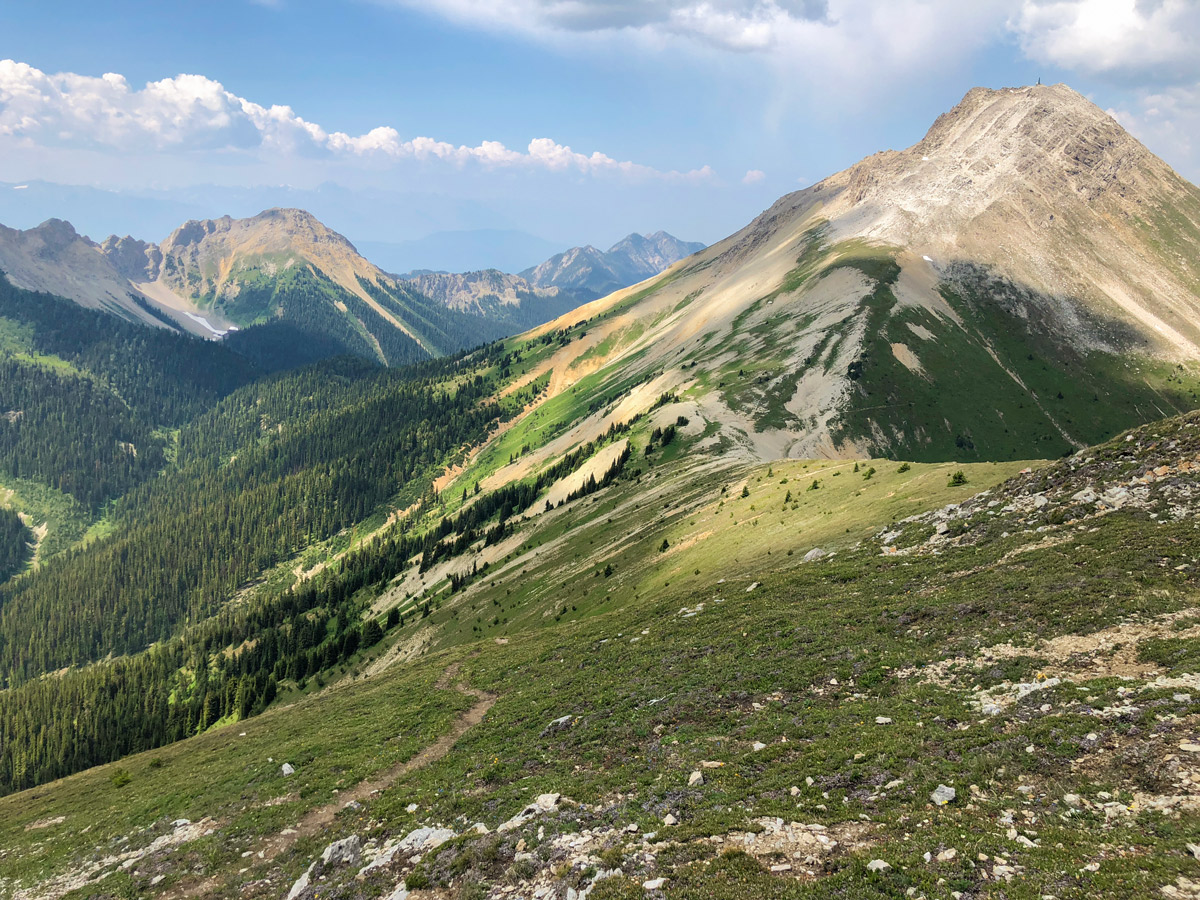 Kindersley-Sinclair Loop hike in Kootenay National Park has great views from the summit