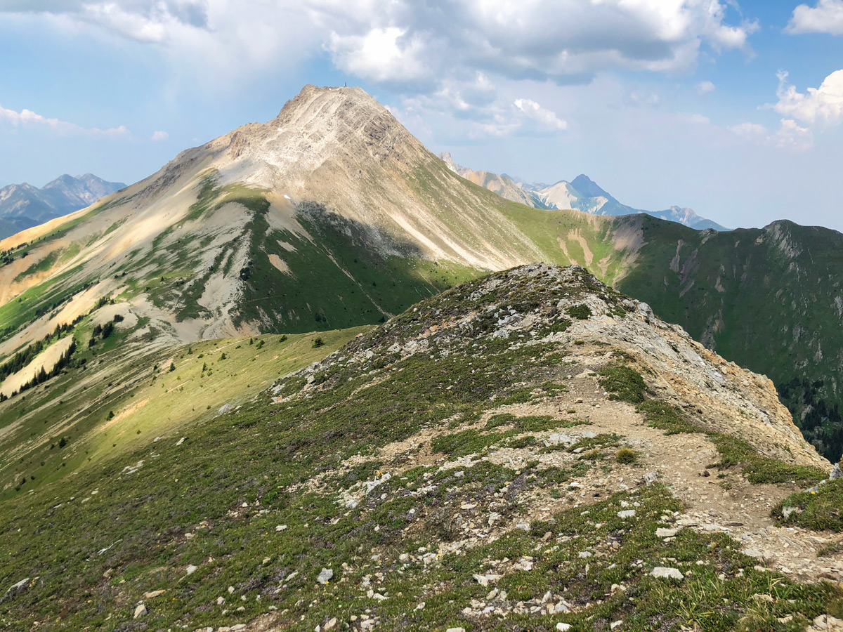 Trail views on Kindersley-Sinclair Loop hike in Kootenay National Park