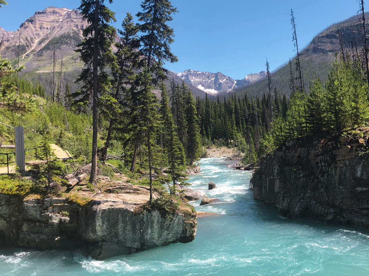 Beautiful river on Marble Canyon hike in Kootenay National Park