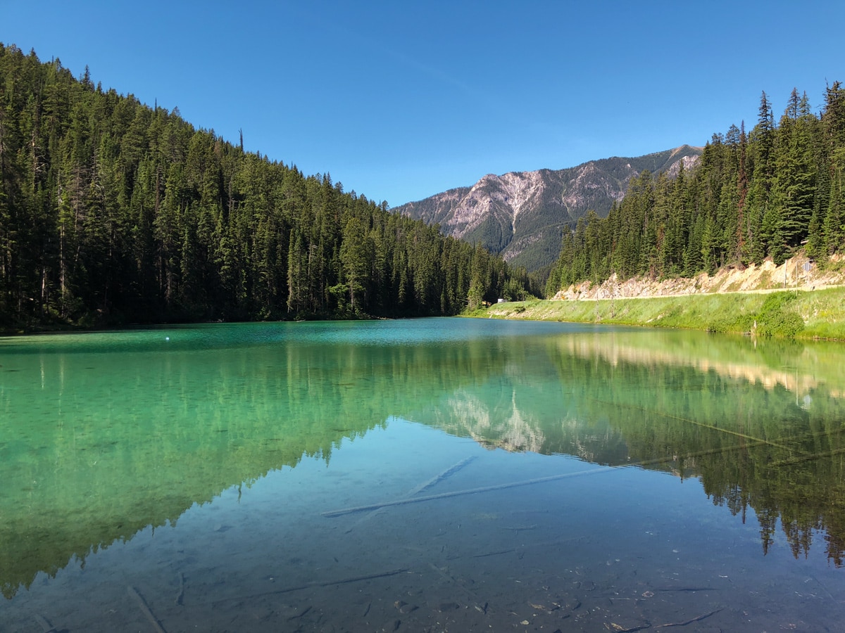 Olive Lake hike in Kootenay National Park has beautiful views and is close to Banff