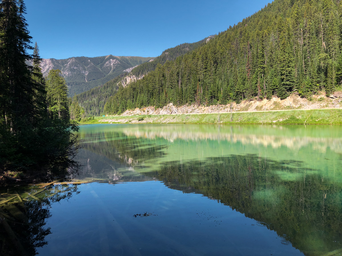 Olive Lake hike in Kootenay National Park takes place on a beautiful trail around the lake