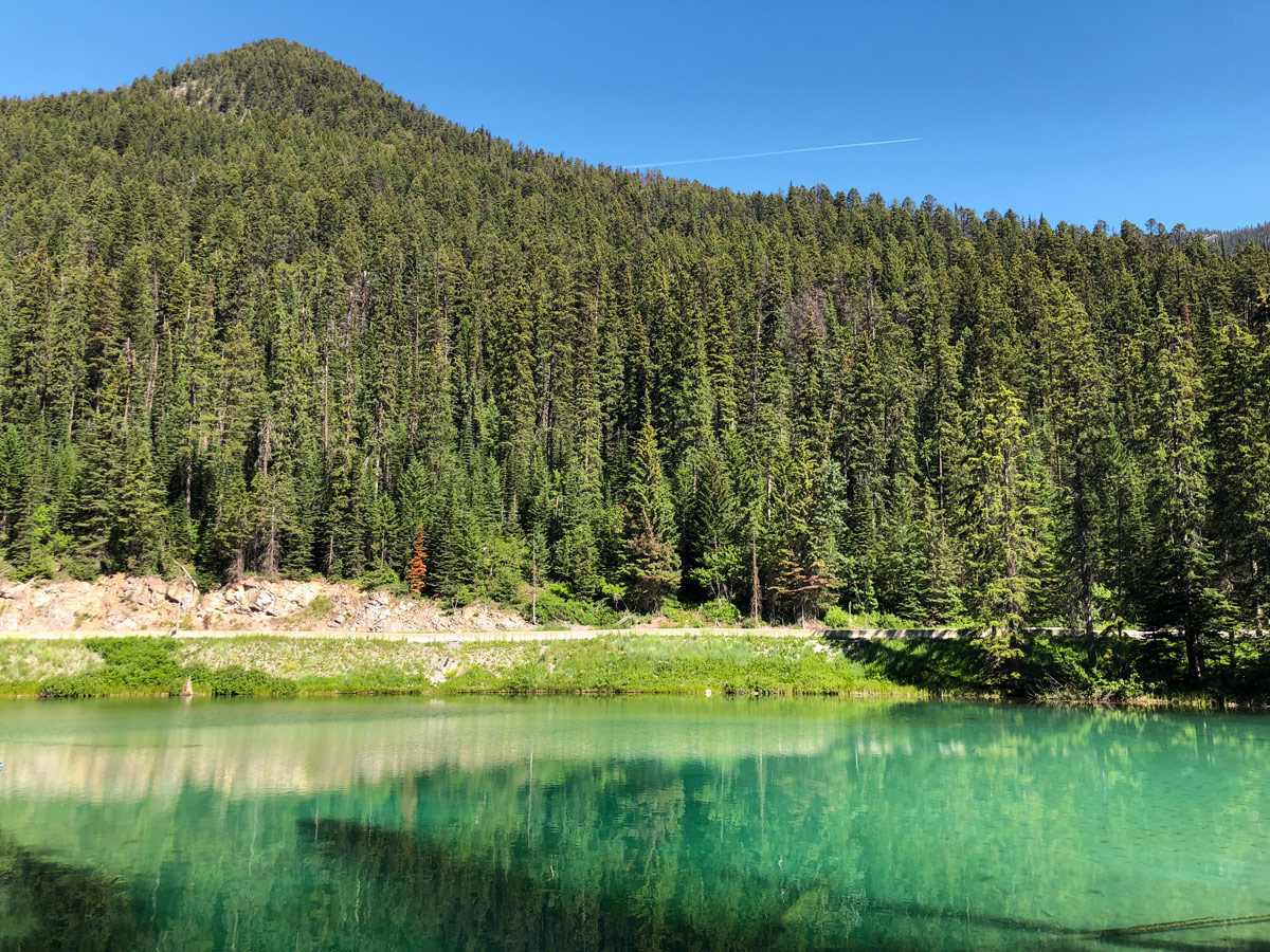 Pretty views on Olive Lake hike in Kootenay National Park