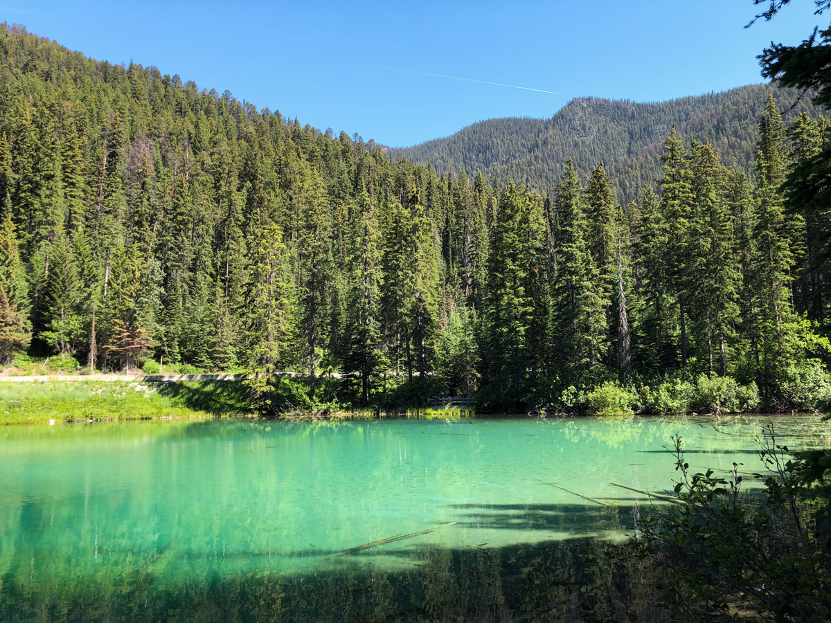 Beautiful scenery from Olive Lake hike in Kootenay National Park