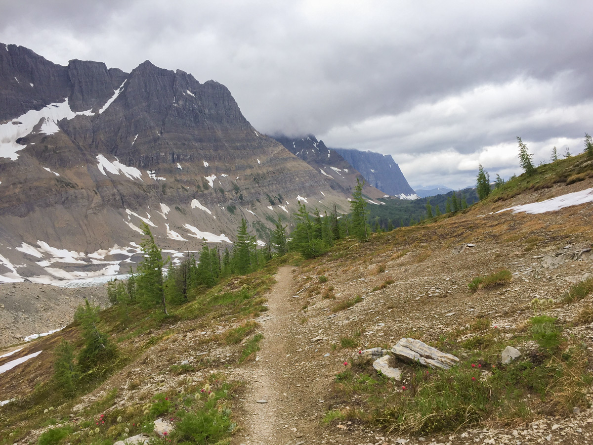Great view on Rockwall backpacking trail in Kootenays National Park