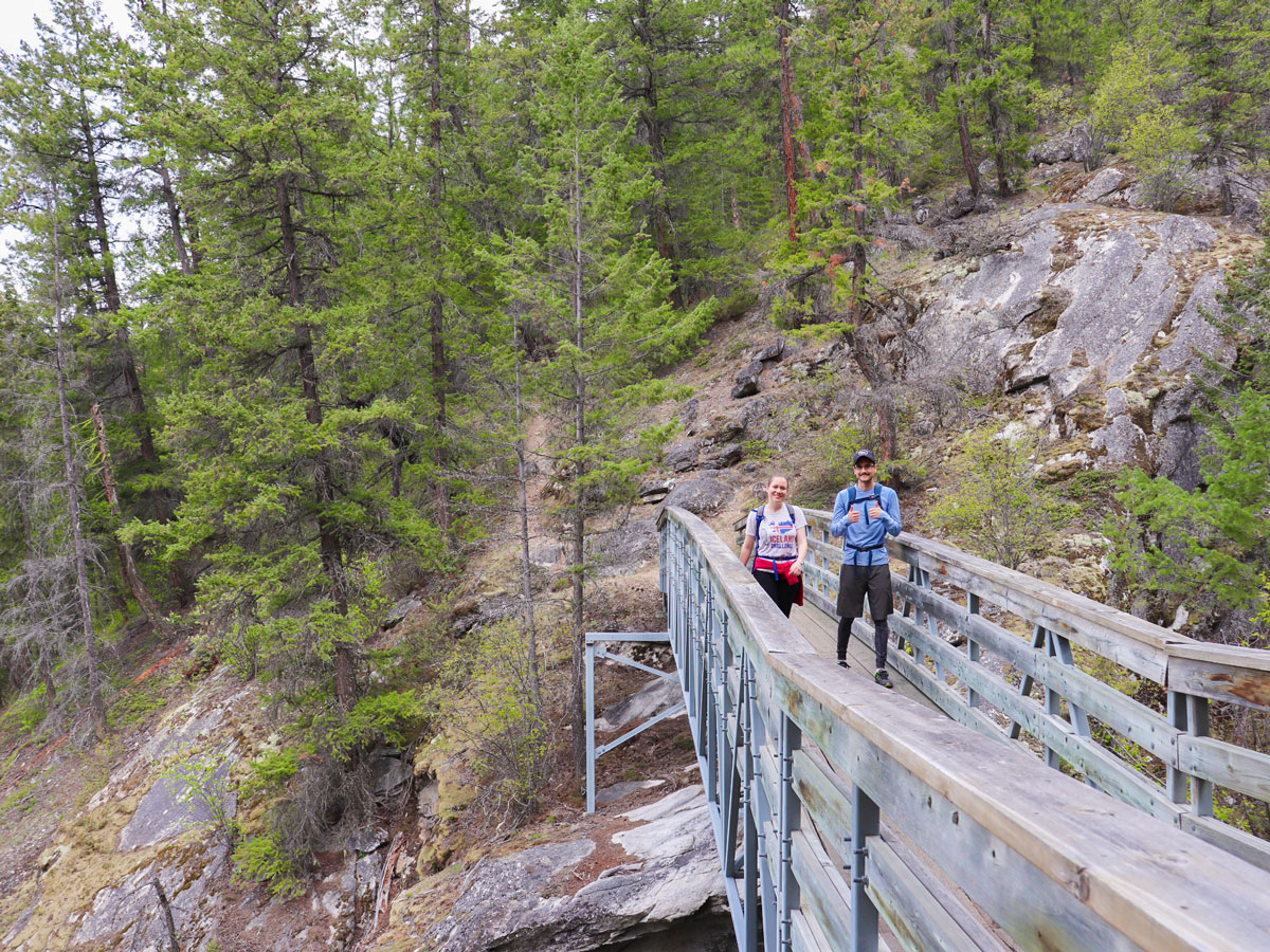 Bridge on Fry Creek Canyon hike in West Kootenays