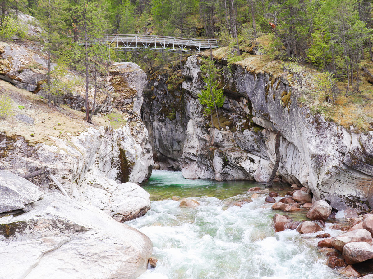 Fry Creek Canyon hike in West Kootenays is a great trail with amazing scenery